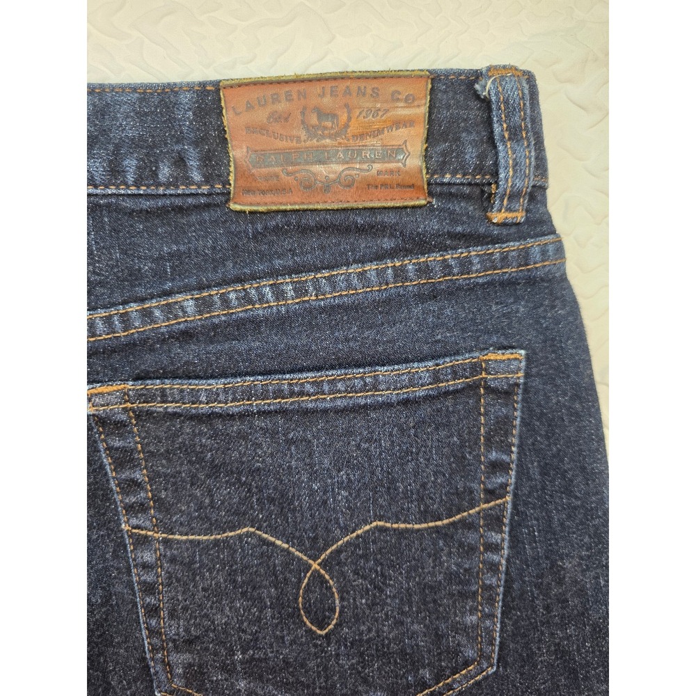 Lauren Ralph Lauren Cropped Jeans Womens 4 Blue Excellent Classic Midcalf Denim - Picture 13 of 14